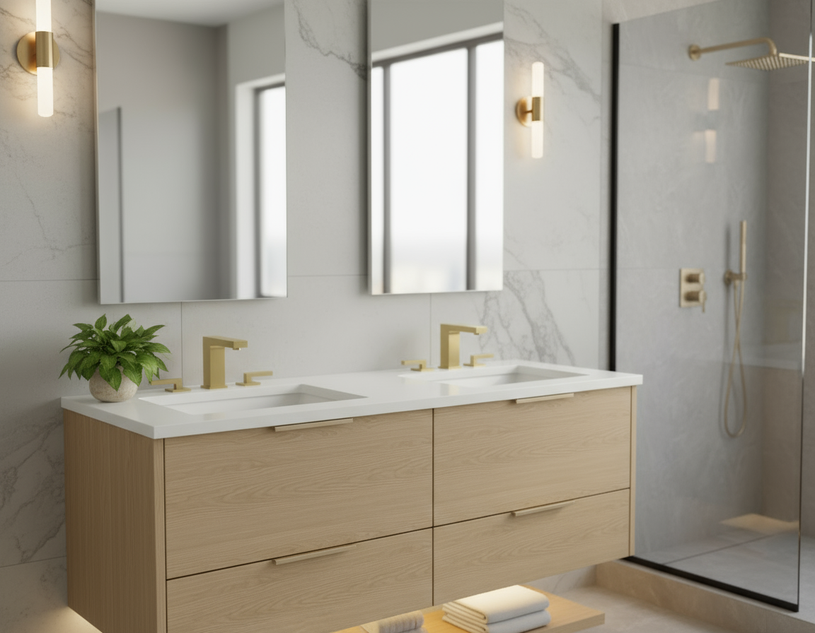 versatile matt gold faucet that adds a touch of luxury and elegance to your bathroom.