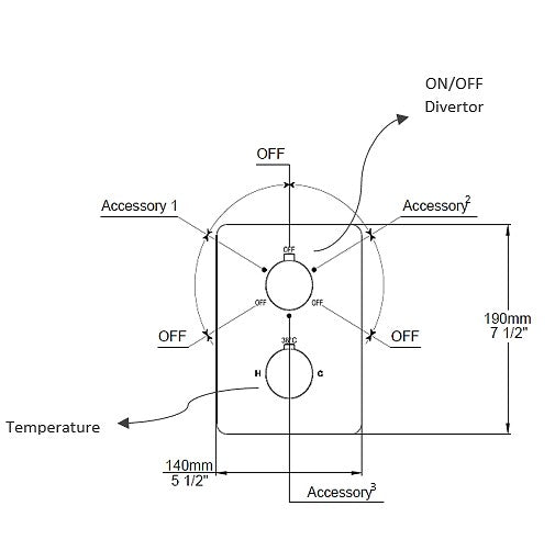 6-Series/ 3-Way Thermostatic Shower Kit